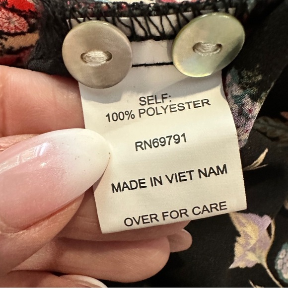 Anthropologie Fig and Flower Boho Floral Patchwork Tunic Dress Size L - Picture 11 of 16